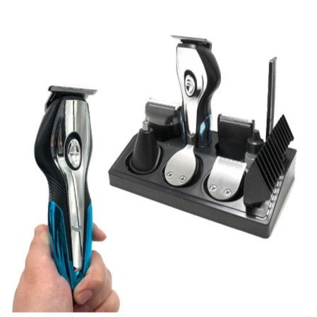 Set de Tuns 11 in 1, Incarcare 2 h, Perie Curatare, Acumulator Reincarcabil, Modern, Curatare Usoara, Modern, Negru/Albastru – imagine 5