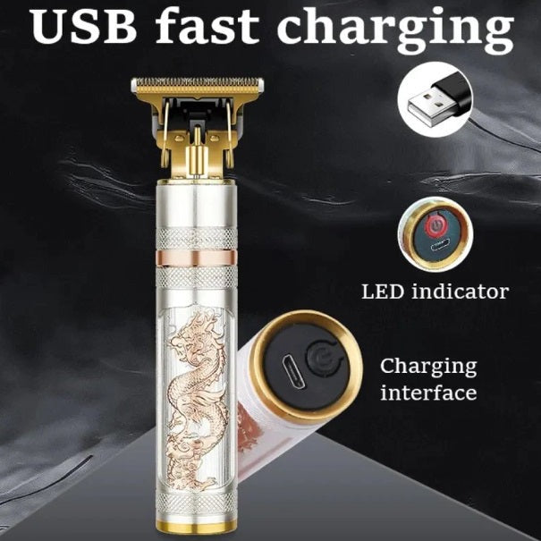 Mașină de tuns barba și conturare, autonomie mare, 1200 mAh,USB + trimmer nas – imagine 4