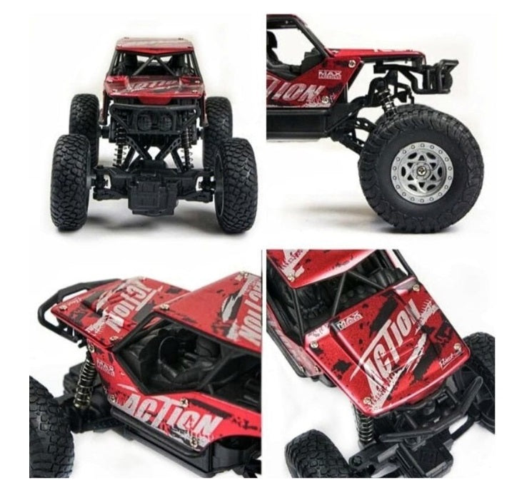 Mașină Rock Crawler cu Telecomandă, metal, Off-Road, 27MHz, Scara 1:20