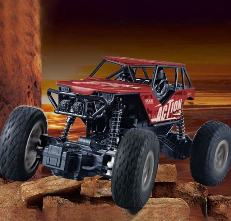 Mașină Rock Crawler cu Telecomandă, metal, Off-Road, 27MHz, Scara 1:20