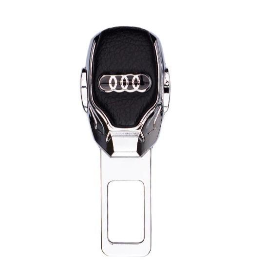 Centură falsă auto, AUDI, piele și chrom, 1 BUC – imagine 3