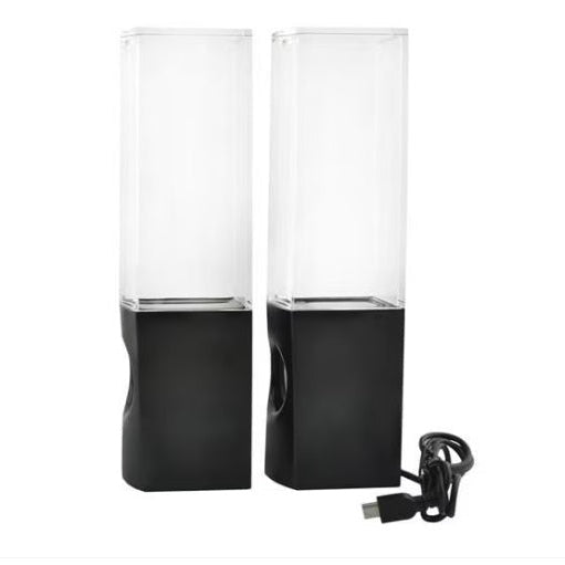 Boxe Audio Decorative Iluminate LED tip Fantana Arteziana cu Apa