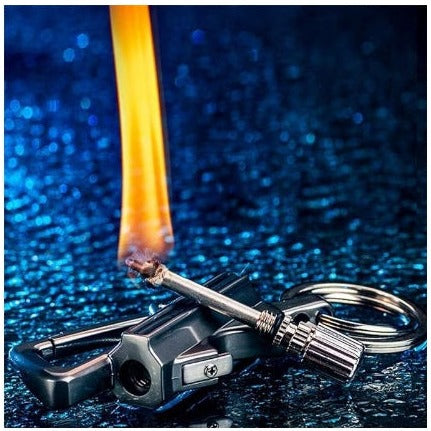 Brichetă metalică, cu breloc, echipament de supraviețuire în caz de urgență – imagine 3