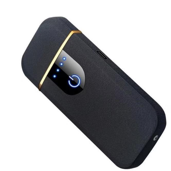 Brichetă electrică antivânt, activare tactilă, indicator baterie și încărcare USB – imagine 1