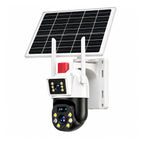 Cameră de supraveghere JE-187 cu panou solar, vedere completă pe fundal alb
