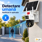Detectare umană și notificări în aplicație