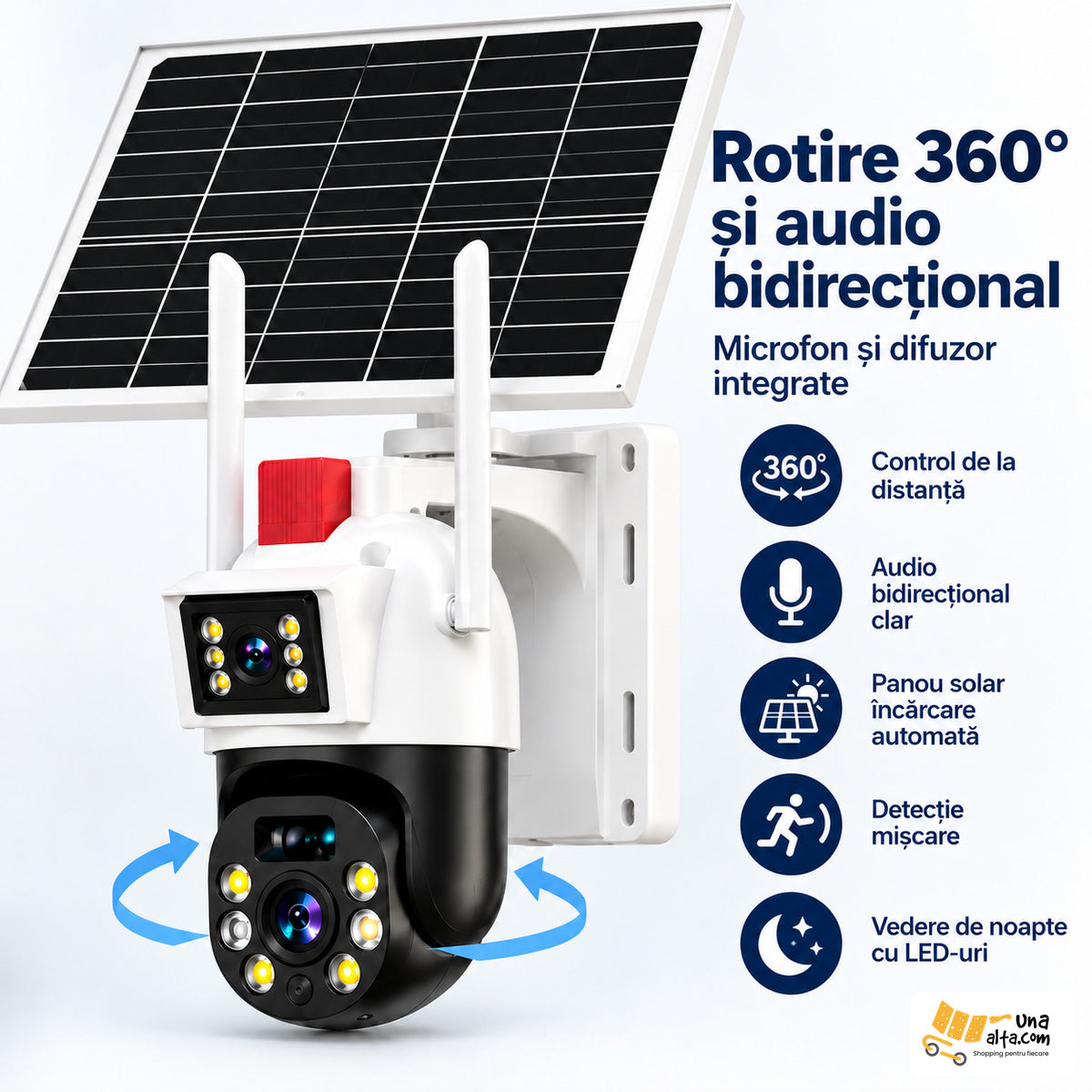 Rotire 360° și audio bidirecțional JE-187