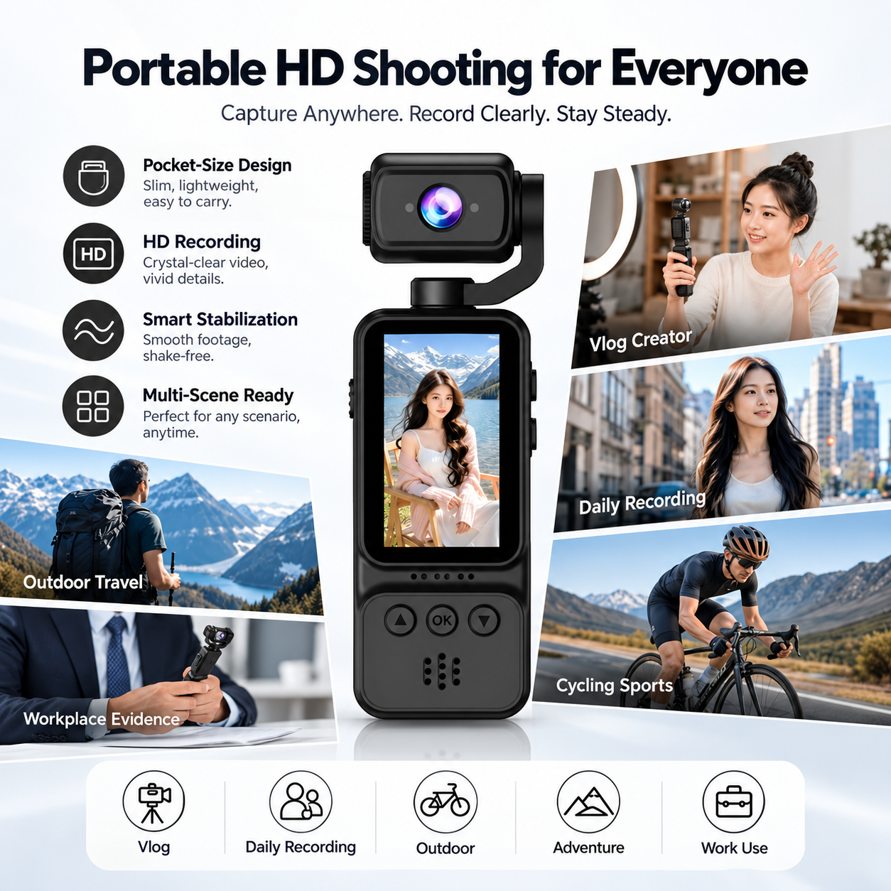 Camera video sport portabila - scenarii de utilizare