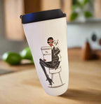 Cană din porțelan de 450 ml cu capac din silicon