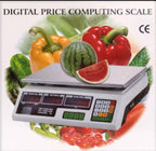 Cântar electronic comercial, susținere 40 Kg, afisaj dublu