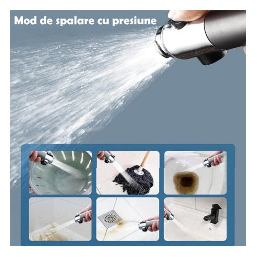 Para Cap De Dus de inalta presiune, 3 functii diferite si perie atasata