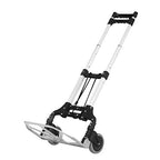 Cărucior pentru cumparaturi pliabil, aluminiu, maner reglabil, suportă max 70 kg