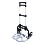 Cărucior pentru cumparaturi pliabil, aluminiu, maner reglabil, suportă max 70 kg