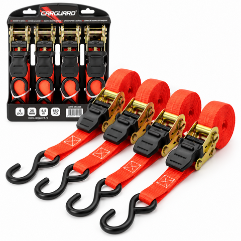 Set 4 chingi de fixare cu clichet Carguard CFA006