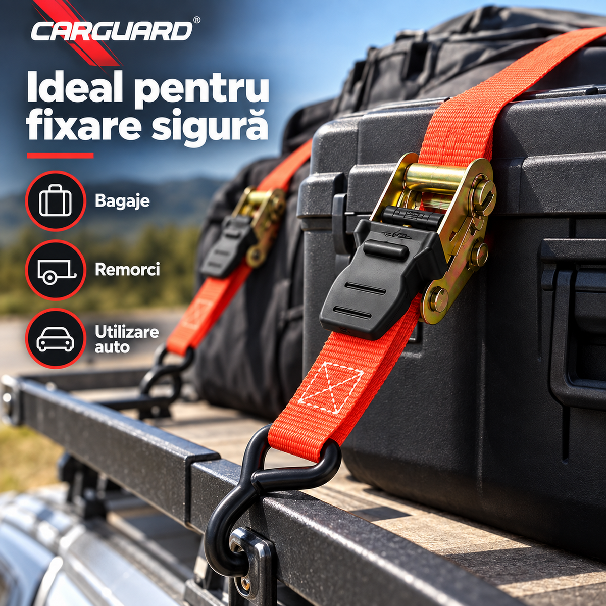 Chingă Carguard CFA006 utilizată pentru fixarea bagajelor