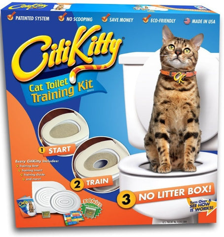 Kit pentru educarea pisicilor la toaleta Citi Kitty, 3 luni+