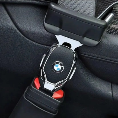 Centură falsă auto, BMW, piele și chrom, 1 BUC