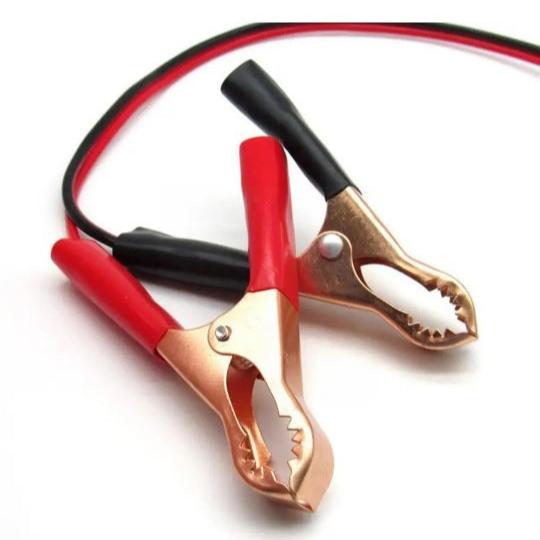 Clești pentru baterie auto cu priză tip brichetă, 12/24 V – imagine 1