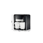 LumaBella Mașină de cafea cu filtru 500W, cu 2 cesti, aparat de cafea cu filtru (inclus)/rezervor de 300 ml/(LB-54007)