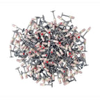 Set Cuie Tip Ciuperca Pentru Pistol, Cu Autopropulsare, 100 Bucati, 7.2 mm, Alb/Argintiu