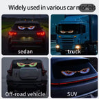 2 buc lumină dinamică USB Big Devil Eye pentru mașini, afișaj LED flexibil programabil pentru geam auto, ochi animat de camion auto