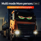2 buc lumină dinamică USB Big Devil Eye pentru mașini, afișaj LED flexibil programabil pentru geam auto, ochi animat de camion auto