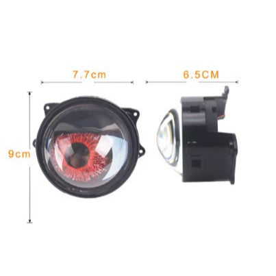 Set de 2 Lupe led AUTO 3 inchi animatie Devil Eyes 12 36v pentru mașină, motocicleta, atv