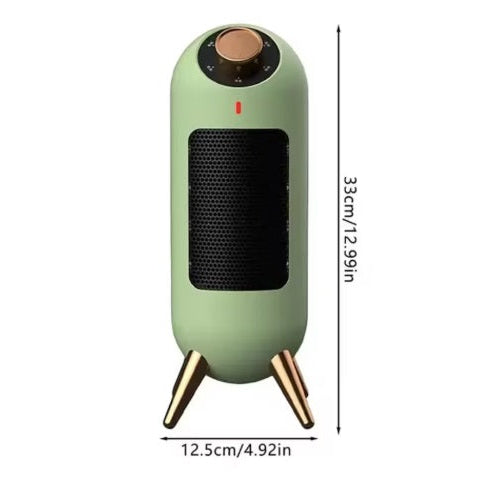Incalzitor electric vertical portabil PTC High Power, 1200W, aeroterma, incalzire rapida si silentioasa, termostat reglabil, protectie supraincalzire, A+++
