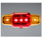 Stop far bicicletă, LED, lumina semnalizare, roșu-galben