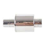 Set aerator/adaptor pentru baterie sanitara, JRM-YQ001, Metal, 9 piese, Argintiu