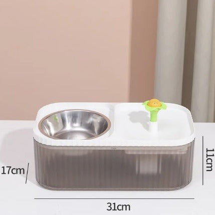 Fântână de apă cu filtru 2 în 1 pentru pisici, 31*17*11 cm – imagine 7