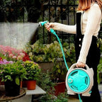 Suport furtun cu derulator retractabil, 15 m, auto blocare furtun, anti incurcare