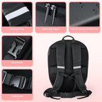 Rucsac moto Led, impermeabil, compartiment laptop 15.6, extensie pentru casca