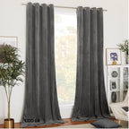 Set 2 draperii Velvet, 150x250 cm, sistem de prindere rejansă, diverse culori