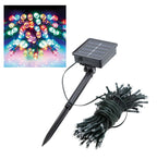 Ghirlandă luminoasă solară 10m, auotomie 6 ore, pentru gradină cu 100 LED, Multicolor