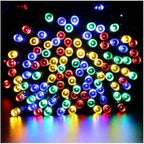 Ghirlandă luminoasă solară 10m, auotomie 6 ore, pentru gradină cu 100 LED, Multicolor
