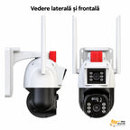 Cameră JE-187, vedere laterală și frontală ale aceluiași aparat