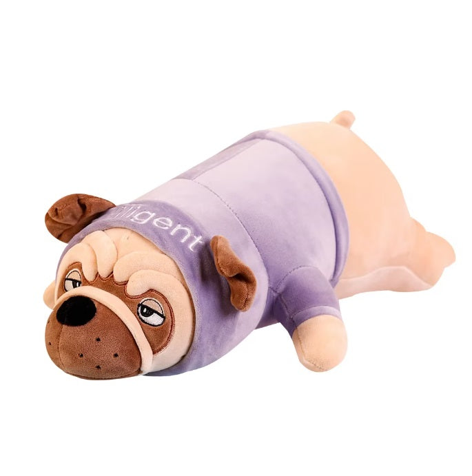 Jucărie de pluș câine Shar-Pei, 50 cm, mov – imagine 3