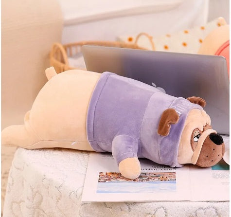 Jucărie de pluș câine Shar-Pei, 50 cm, mov – imagine 4