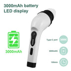 Perie electrica 9 in 1 rotativa pentru curatare eficienta fara efort, maner extensibil, multifunctionala fara fir, baterie cu incarcare USB tip C, 2500mAh, pentru diverse suprafete, cu 9 capete detasabile