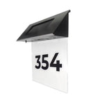 Lampă solară cu număr pentru casă, 3 cifre, 18,5 × 5 × 19 cm – imagine 1