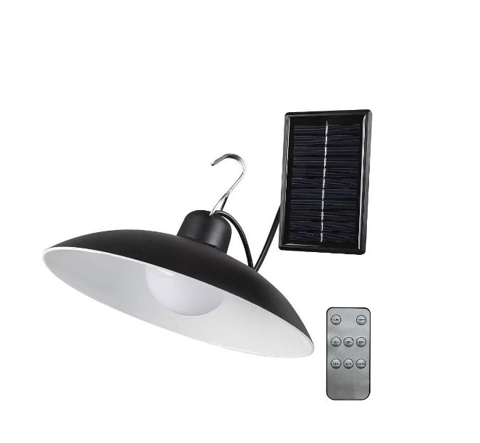 Lampă LED solară, tip abajur LED/1,8W/3,7V, IP44 + telecomandă