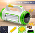 Lanternă LED, încarcare solară și USB SW 5158 cu lumină laterală pe trei fețe, 15W