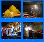 Lanternă de camping cu LED, lampă de camping, portabilă, reîncărcabilă pentru cort