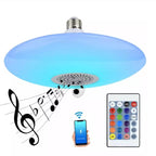 Lampă Plafonieră Smart OZN cu Difuzor Bluetooth