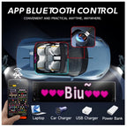 Afisaj led flexibil auto cu app, Panou LED Matrix auto, Display LED programabil flexibil pentru mașină cu telecomandă 60cm х 12cm x 1BUC