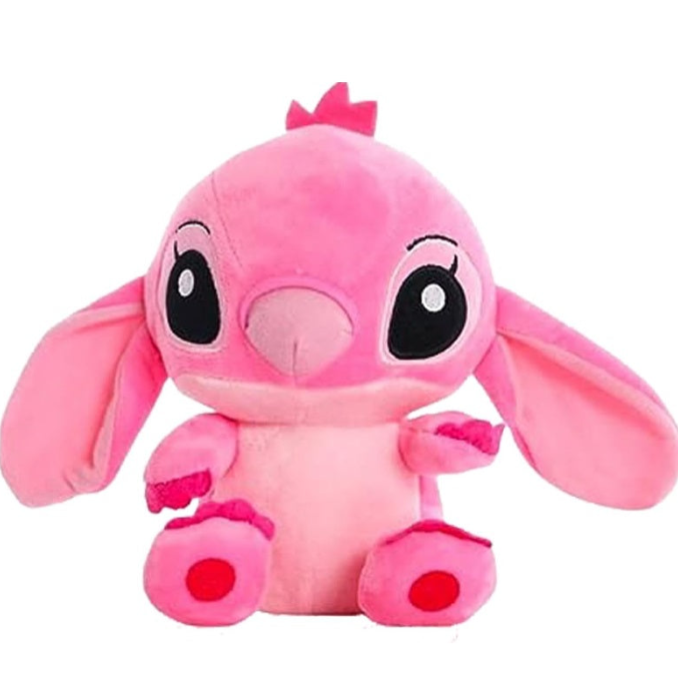 Jucărie de pluș Lilo și Stich, 25cm, albastru, roz