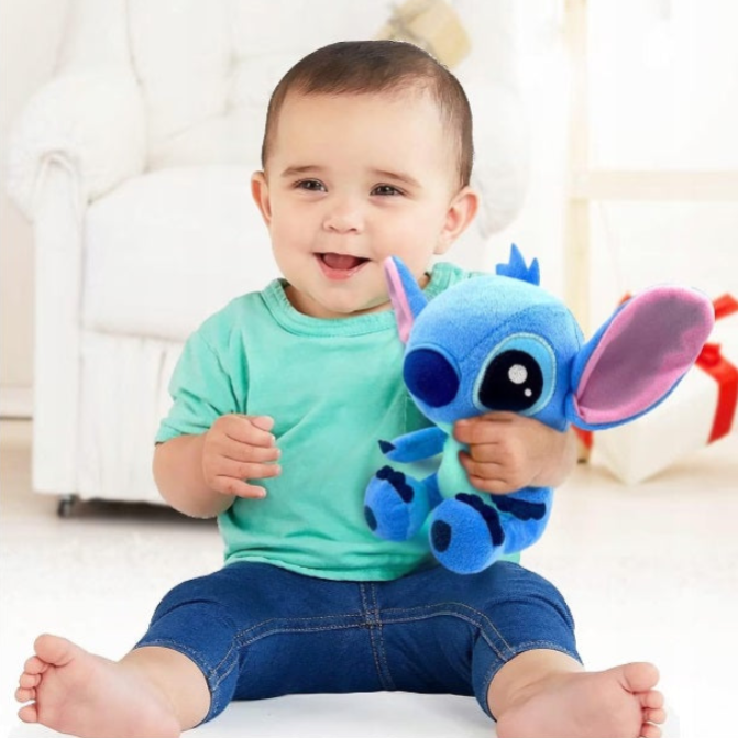 Jucărie de pluș Lilo și Stich, 25cm, albastru, roz