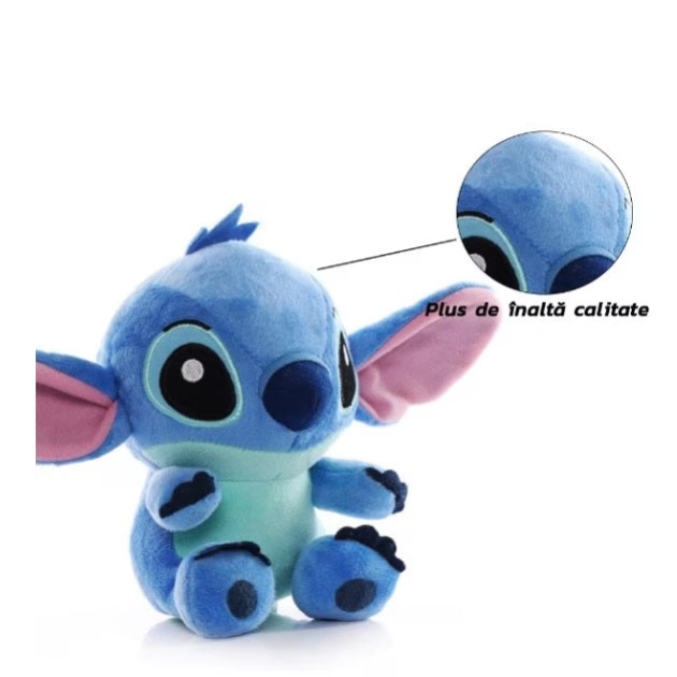 Jucărie de pluș Lilo și Stich, 25cm, albastru, roz