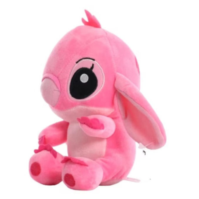 Jucărie de pluș Lilo și Stich, 25cm, albastru, roz
